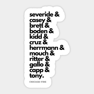 *NEW* Chicago Fire Squad Goals Sticker